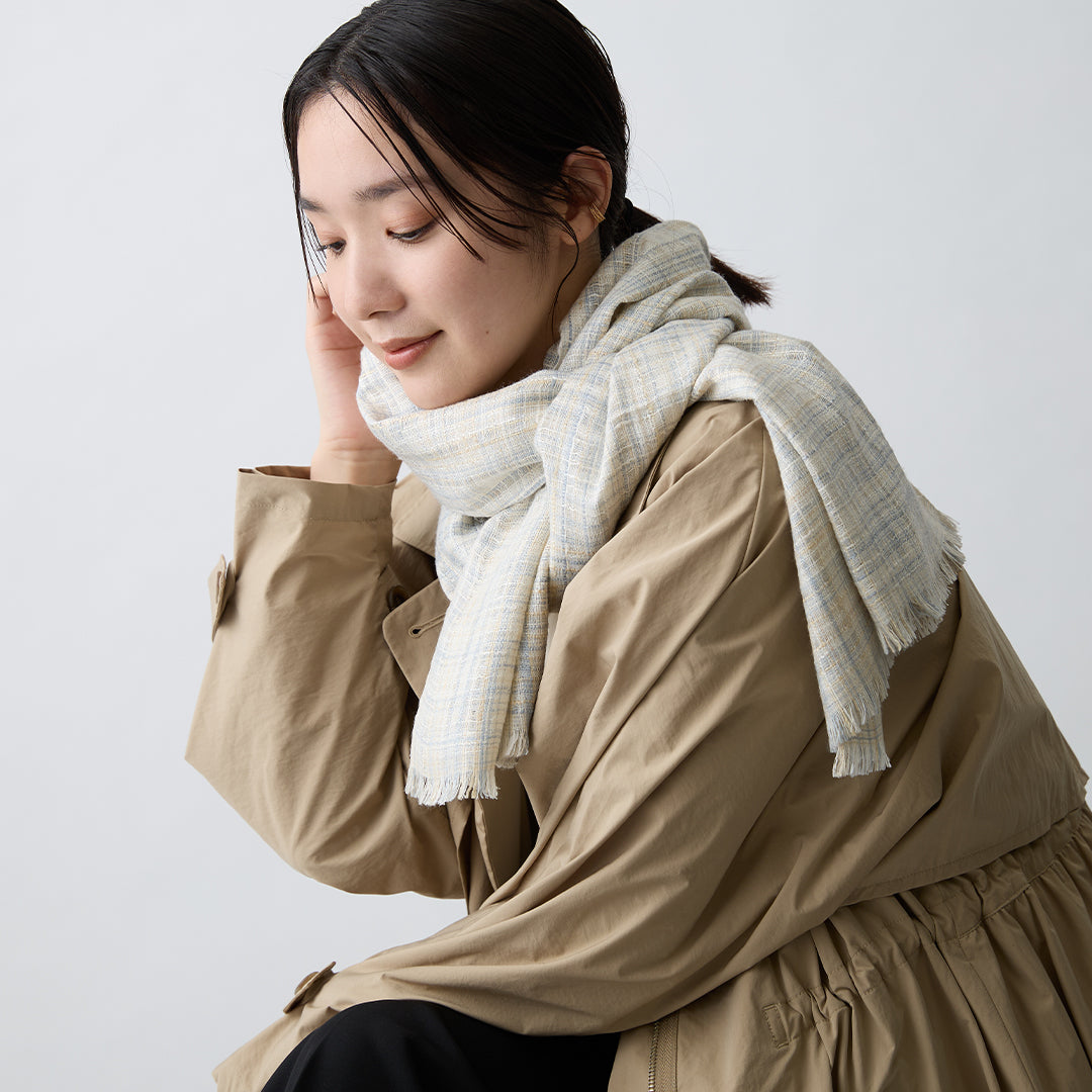 Ikat Multicolor Silk Stole