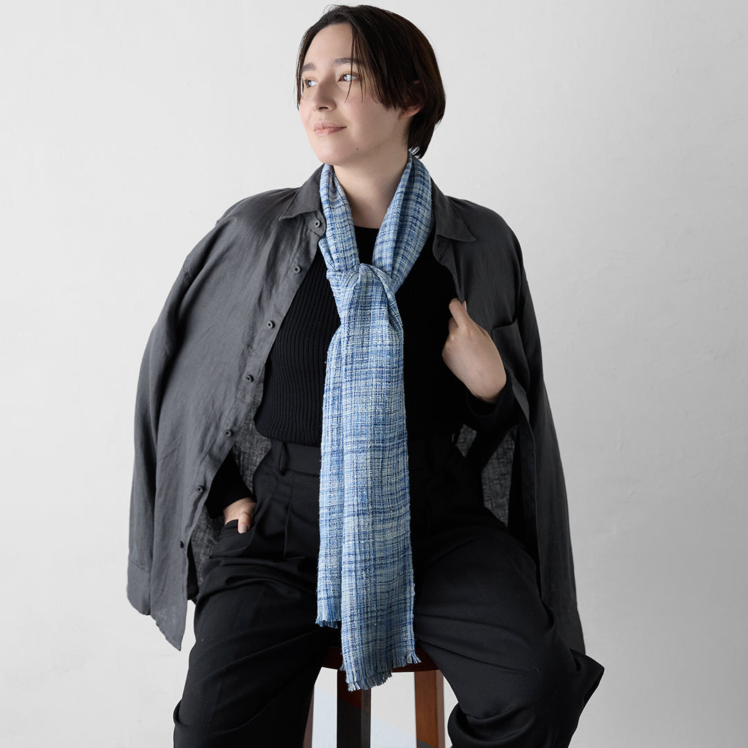 Ikat Multicolor Silk Stole