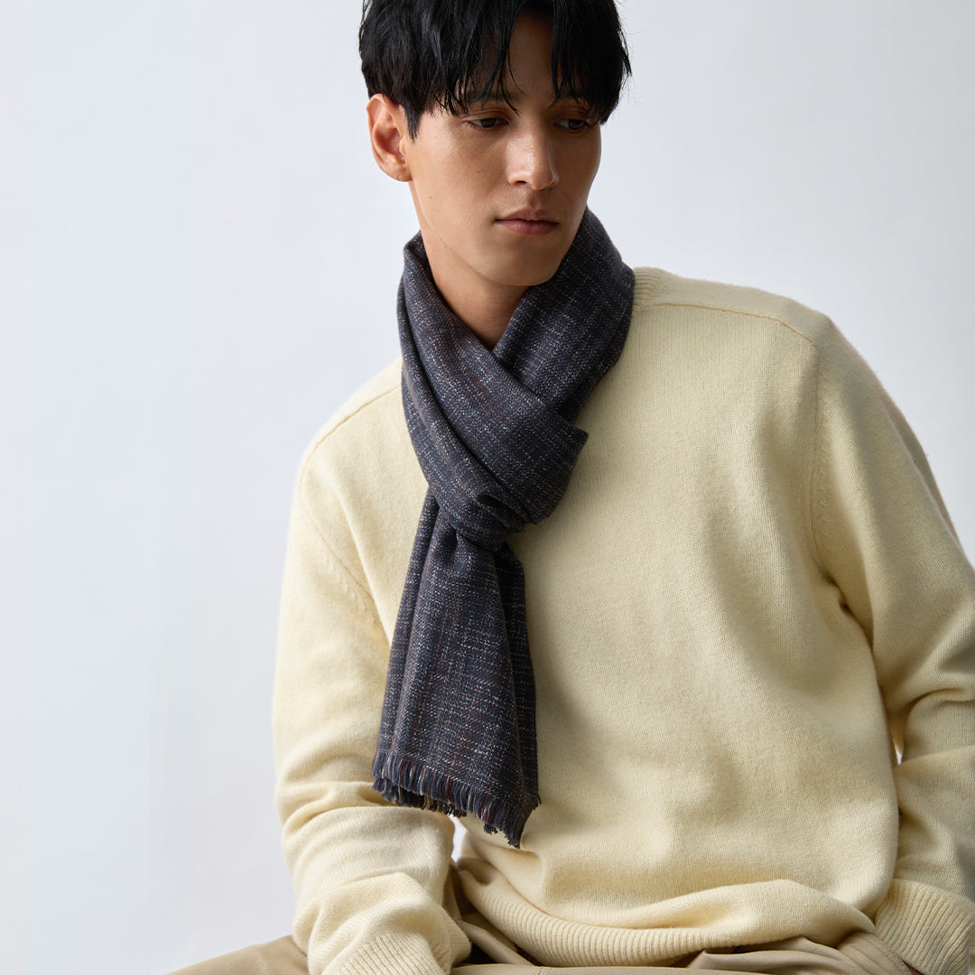 Ikat Extra Fine Wool Stole