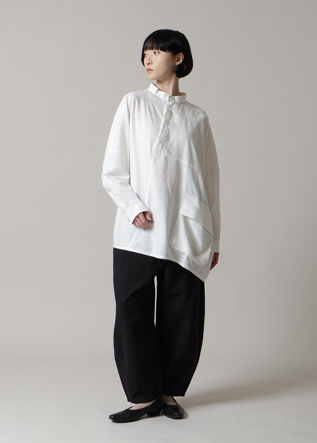 Asymme Patchwork Shirt 100dt khadi