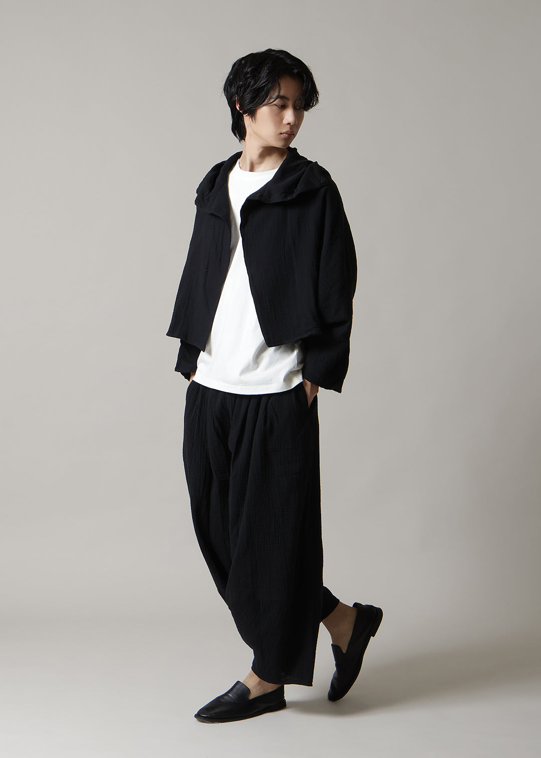 Sculpted Multiway Cape Cotton Gauze