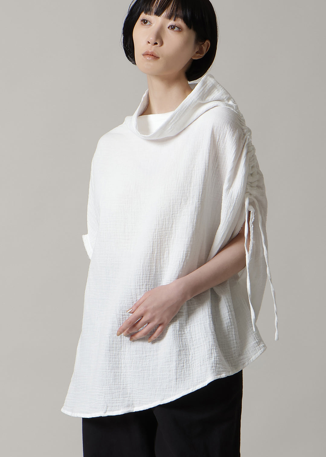 Sculpted Flow Pullover Cotton Gauze