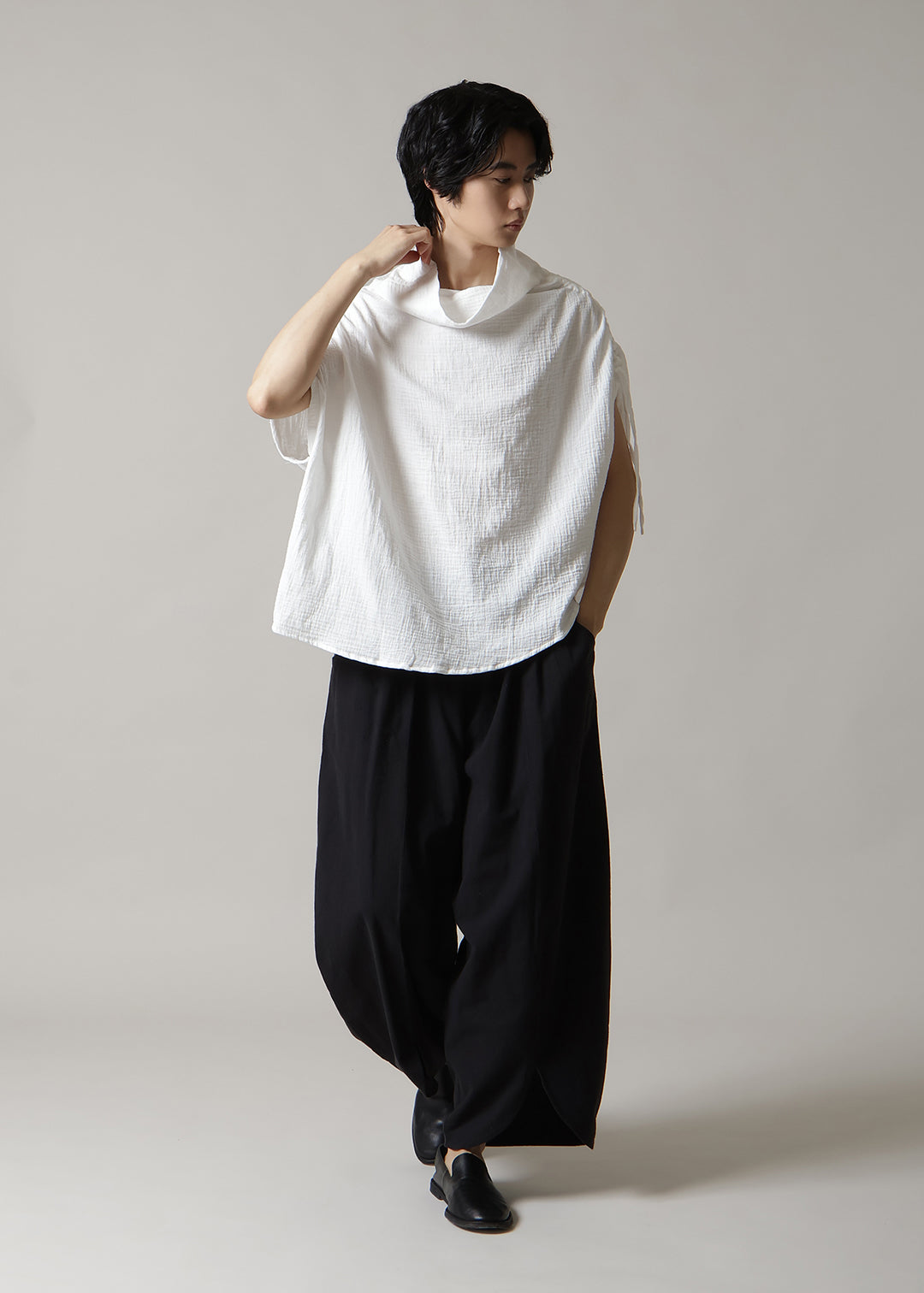 Sculpted Flow Pullover Cotton Gauze