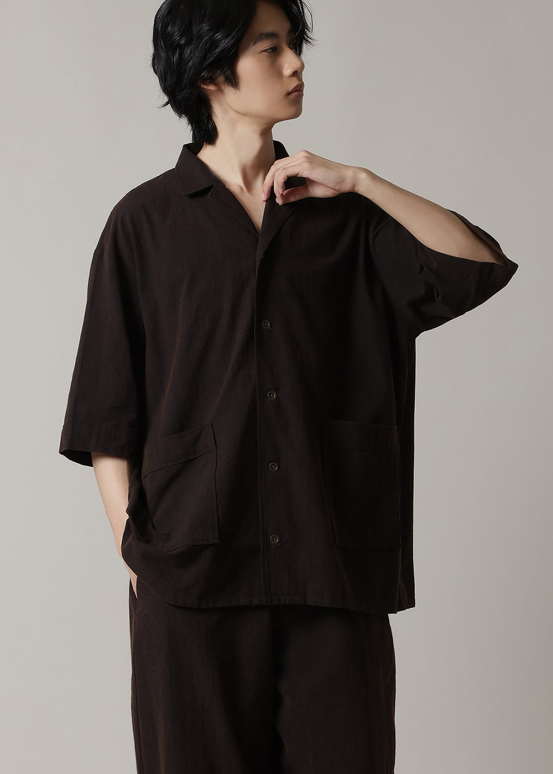 Kaname Open Collar SH Washed 56s – マザーハウス 公式サイト
