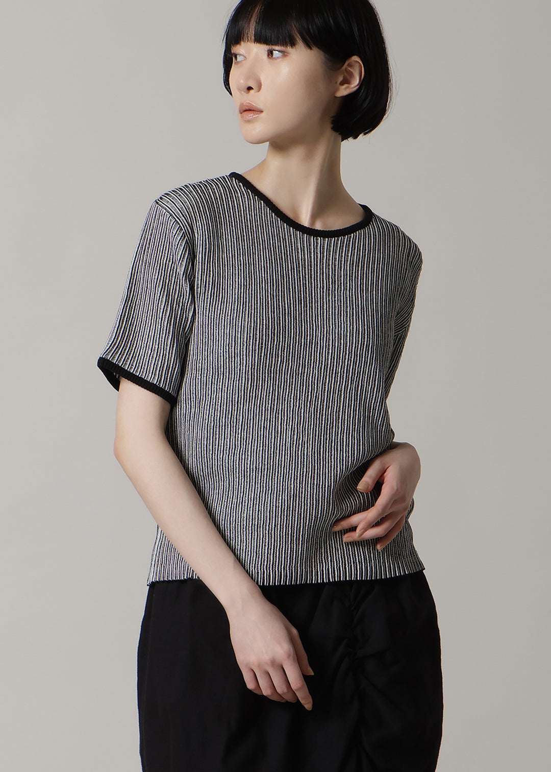 14gg Cotton Half-SL Rib Knit