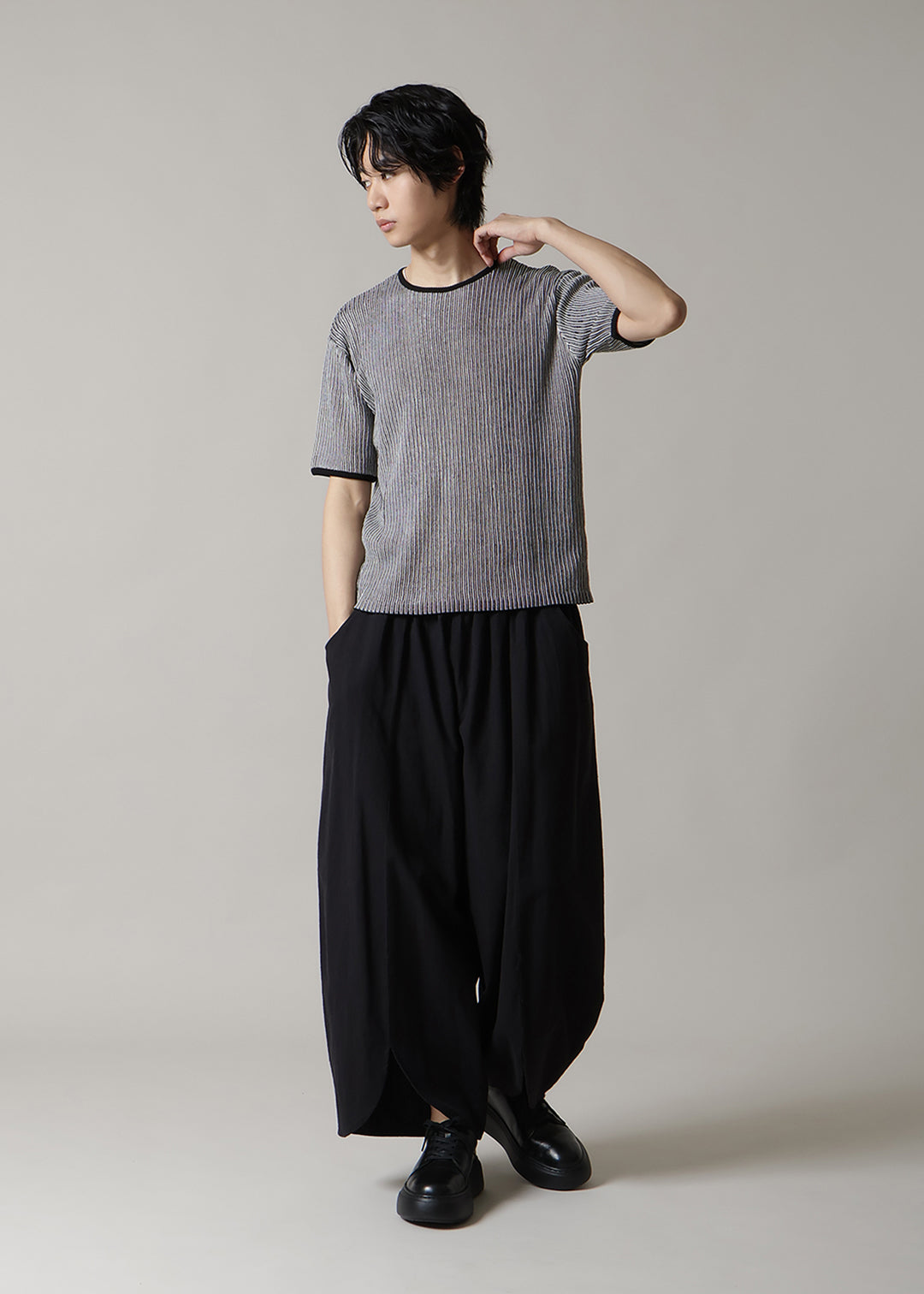 14gg Cotton Half-SL Rib Knit