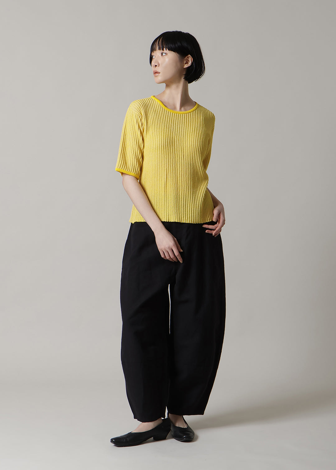 14gg Cotton Half-SL Rib Knit