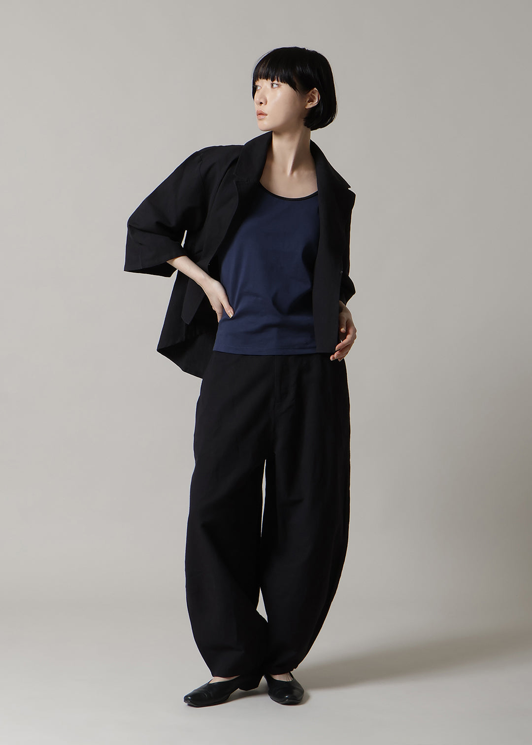 Cotton Bi-color Round Neck Tanktop