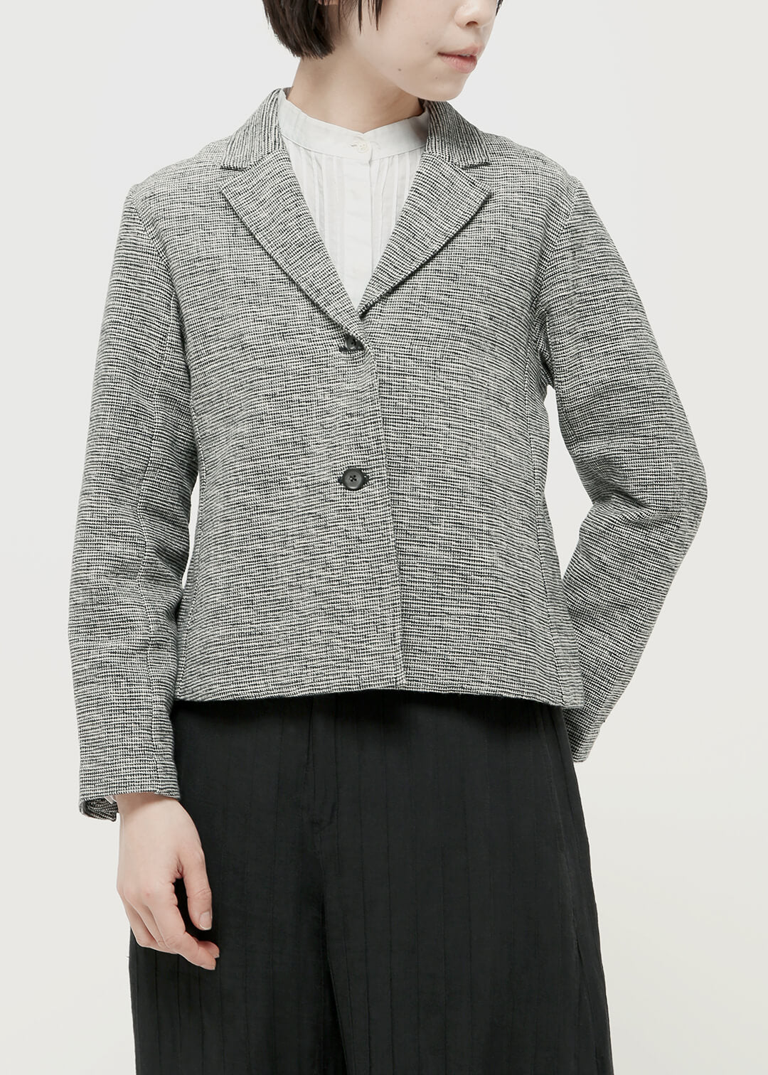 Oxford Khadi Tailored Short Jacket