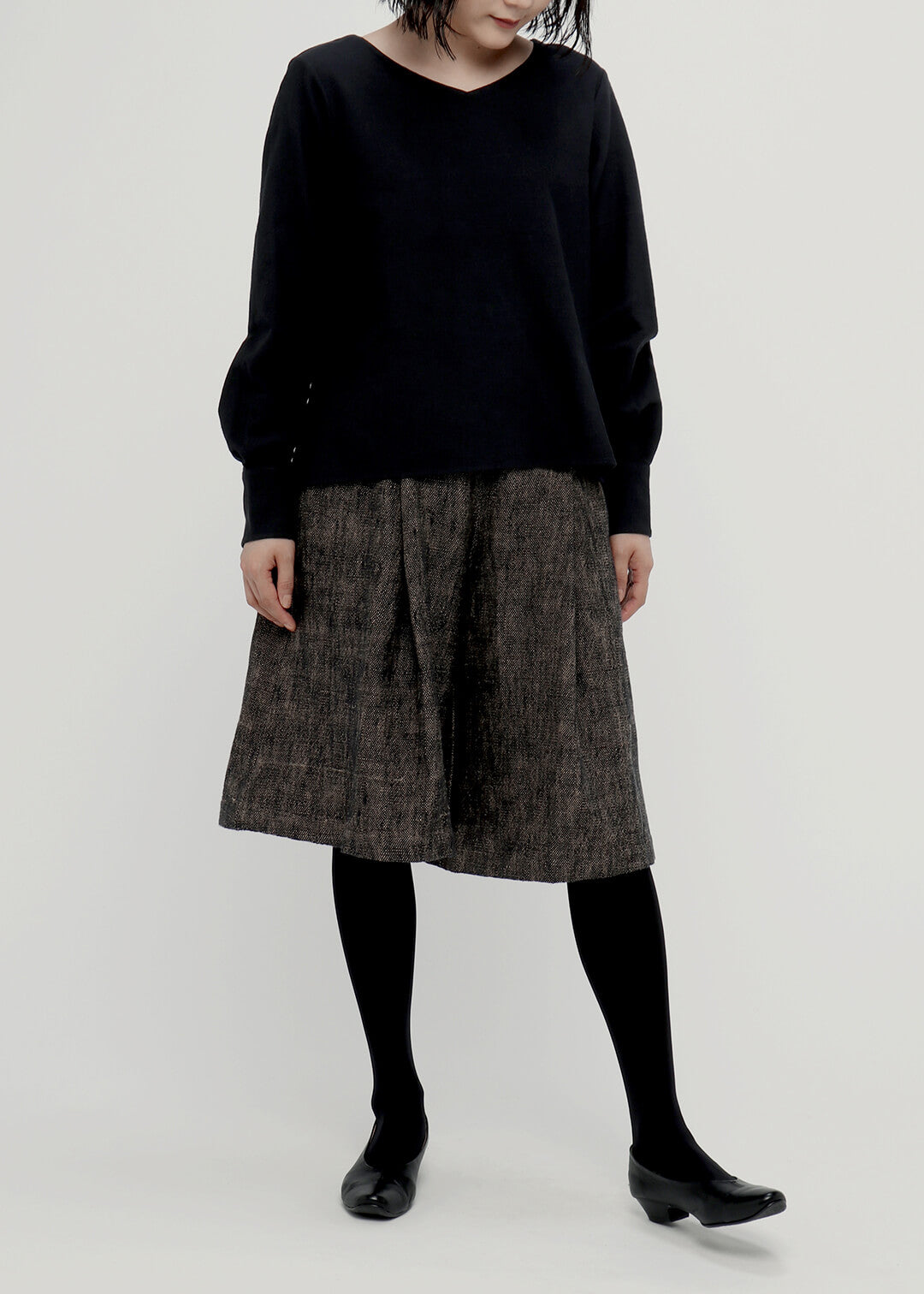 20s/100dt Khadi Pleats Sleeve BL