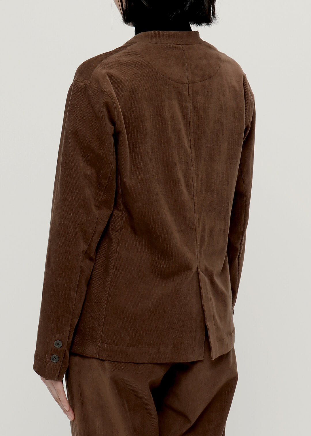 Corduroy No Collar Jacket