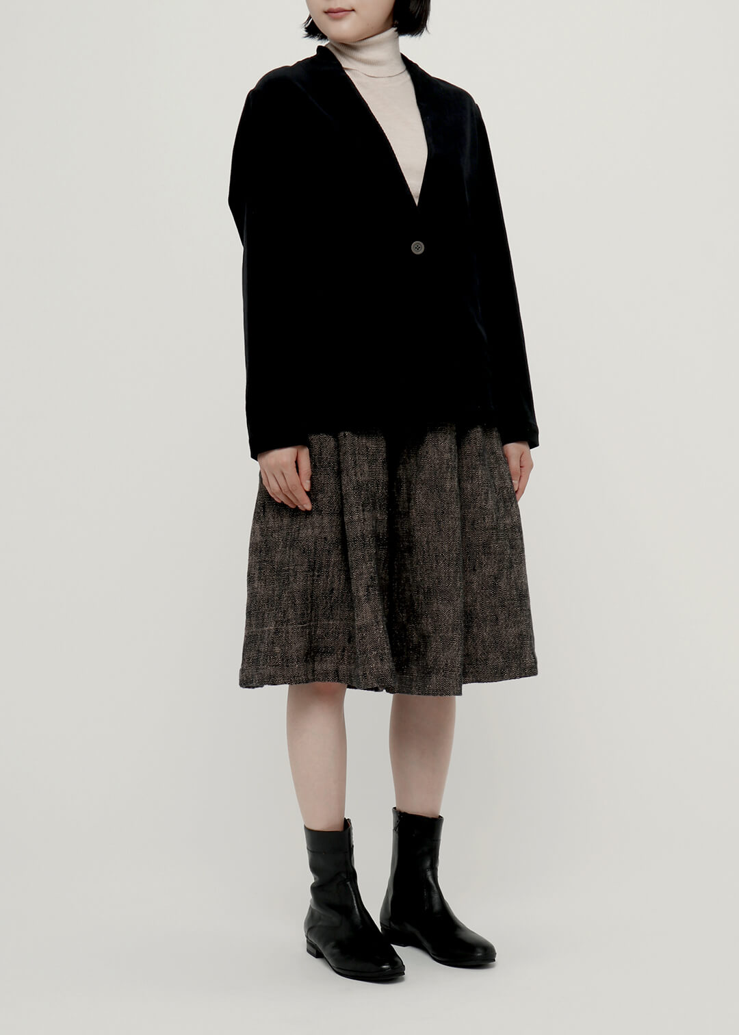 Corduroy No Collar Jacket