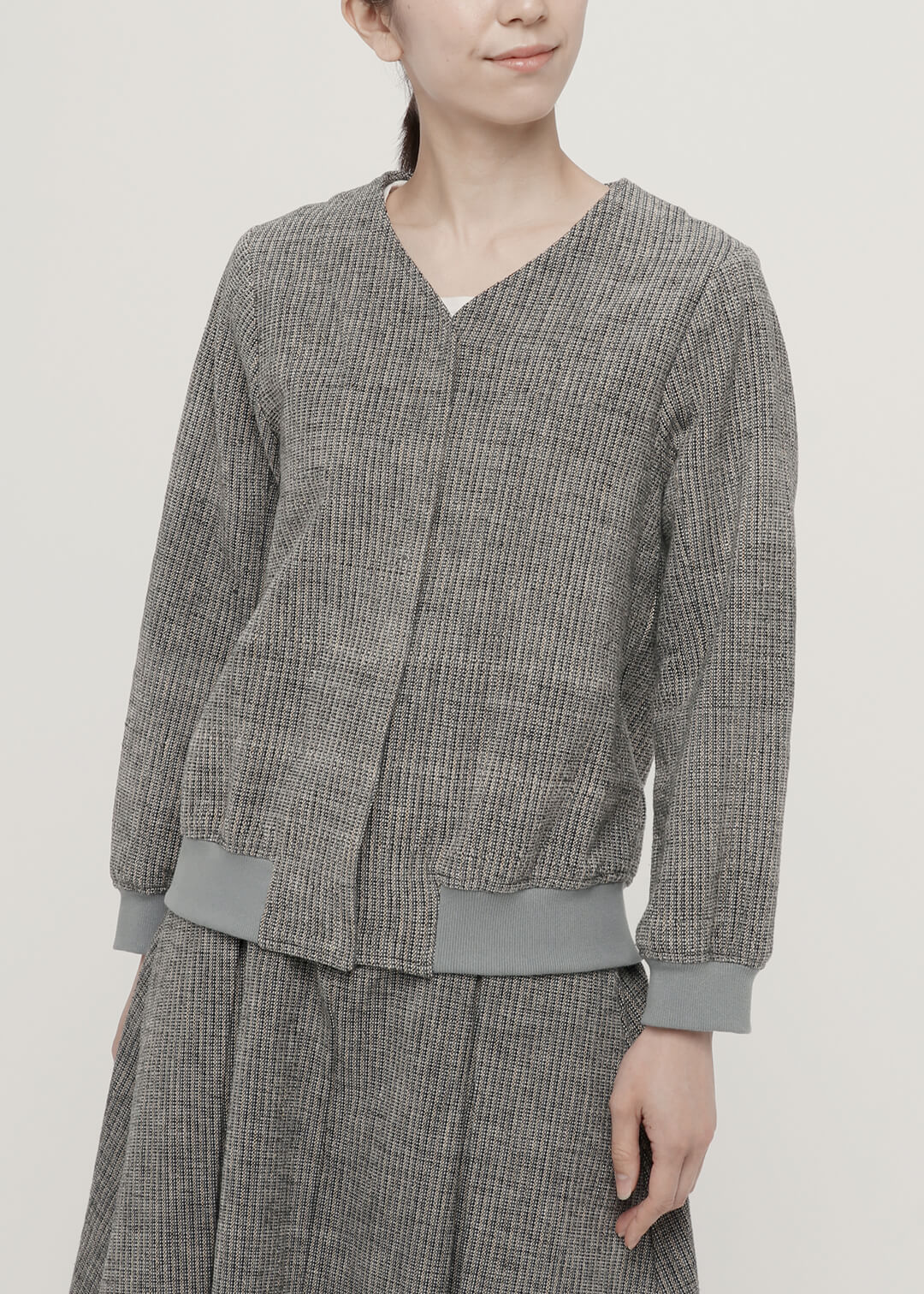 Oxford Khadi V Cut Cardigan