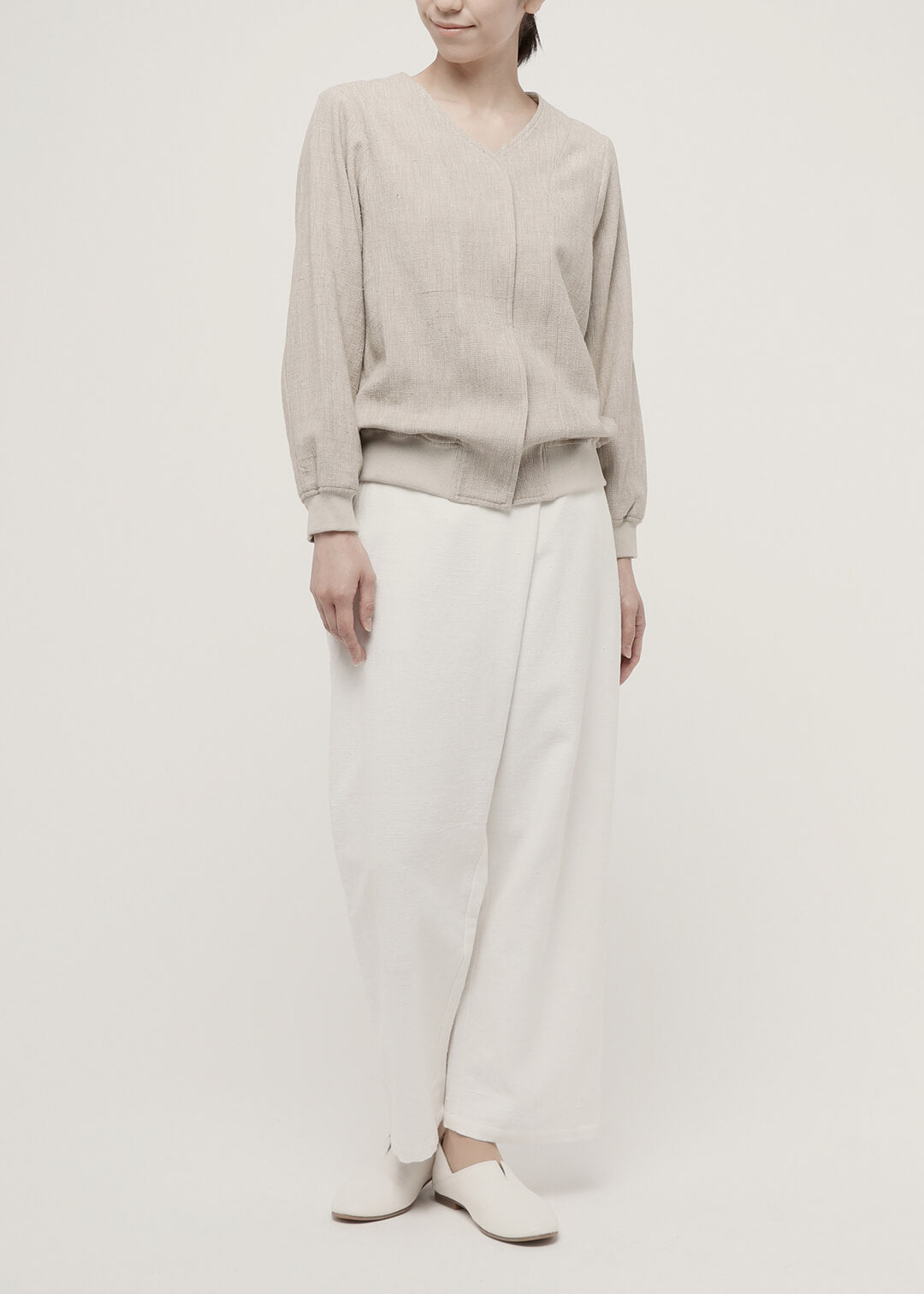 Oxford Khadi V Cut Cardigan