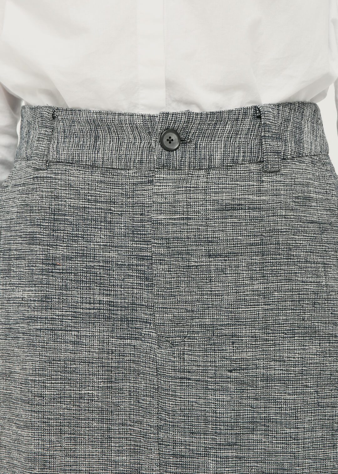 Oxford Khadi Side Slit Skirt