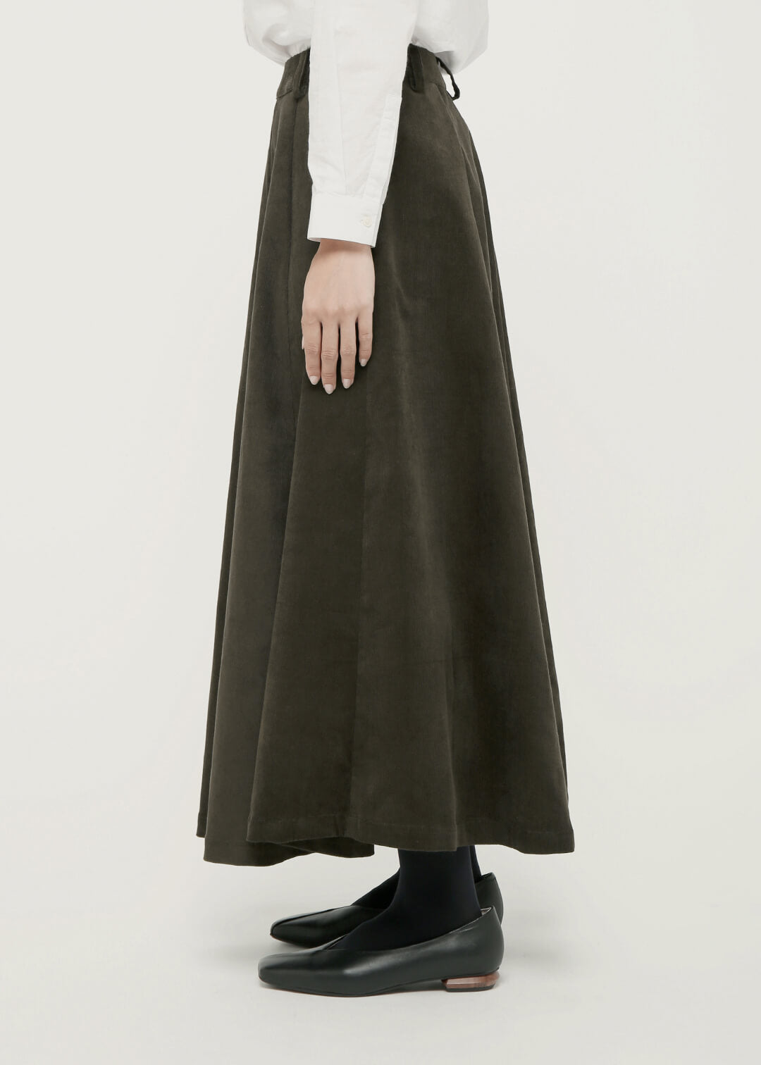 Corduroy Semi Circular Skirt