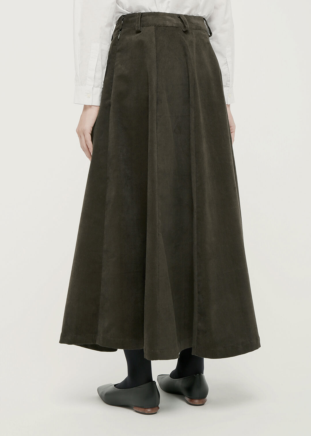 Corduroy Semi Circular Skirt