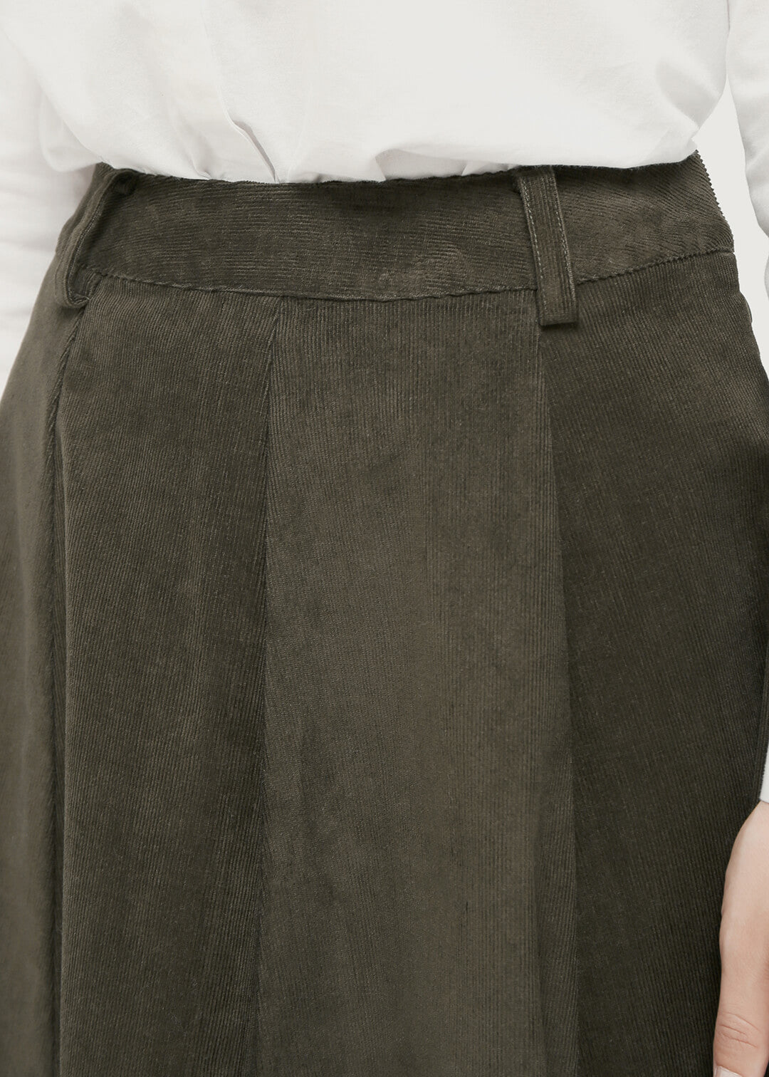 Corduroy Semi Circular Skirt