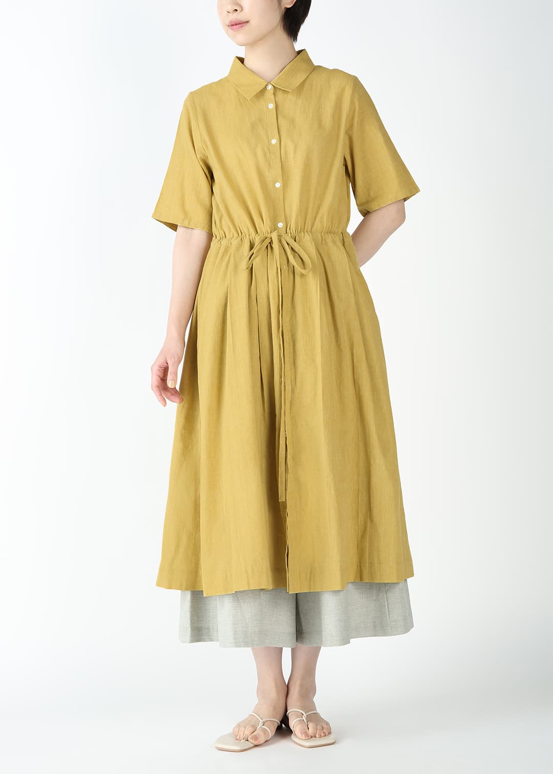 Summer Oxford Half-SL Waist Mark OP