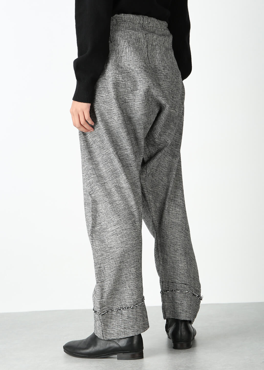 Yuragi Relax Pants Oxford Khadi