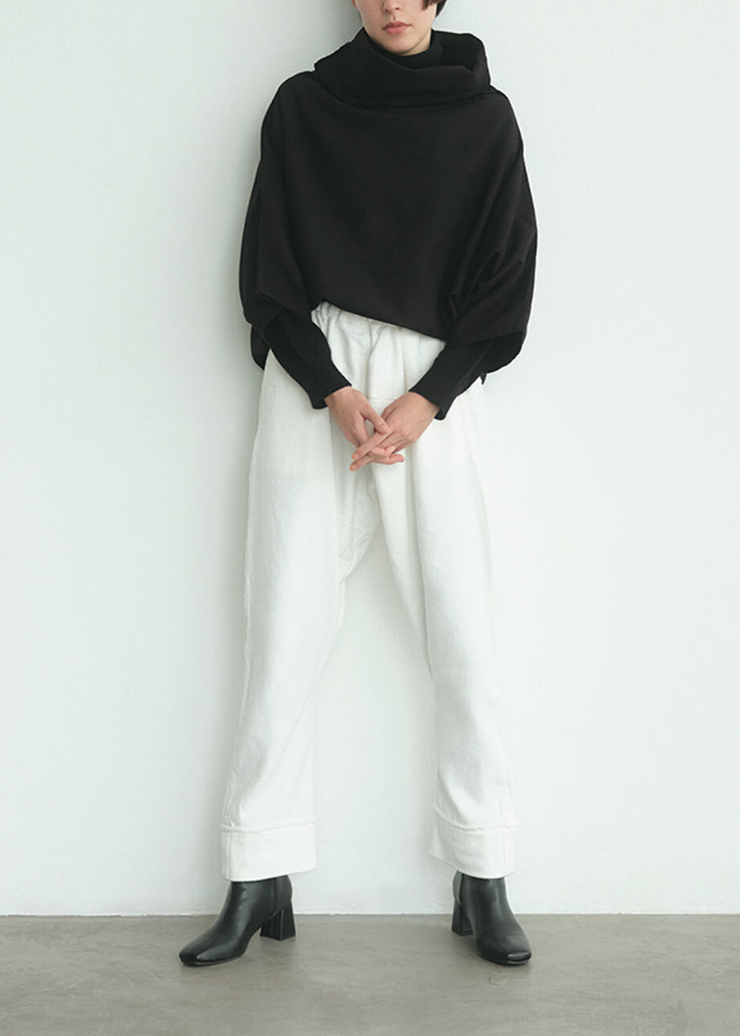 Yuragi Relax Pants 15dt twill Khadi