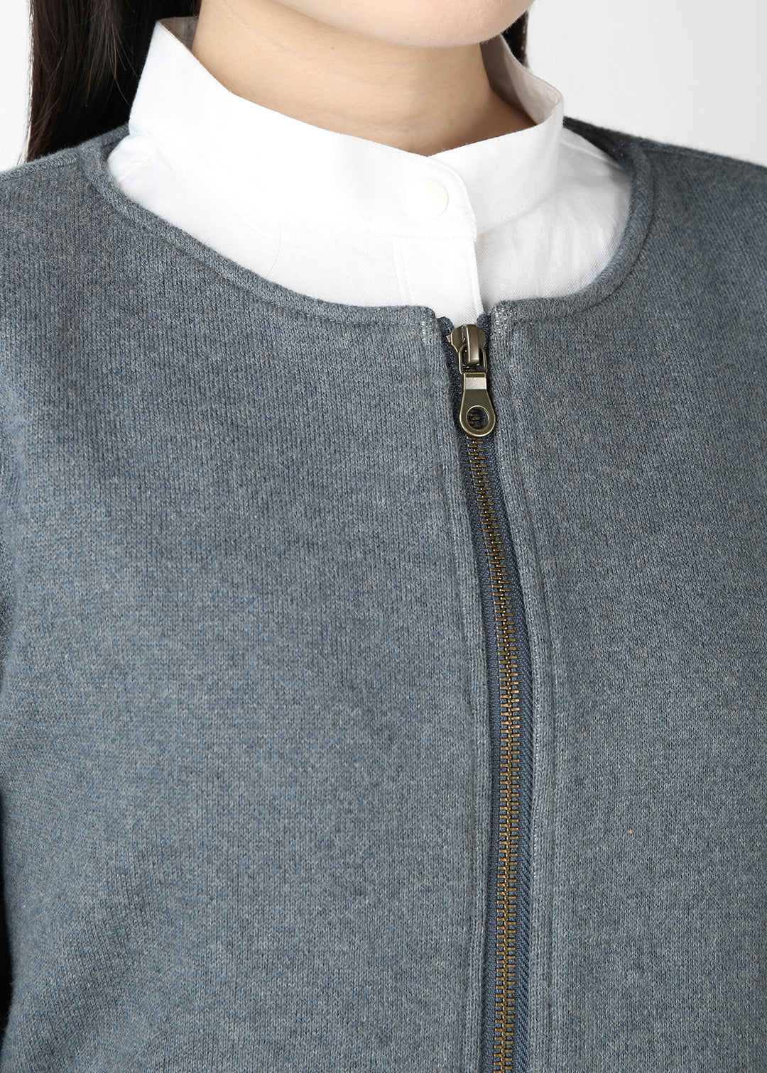 Koiki Zipper Cardigan Cotton Jersey