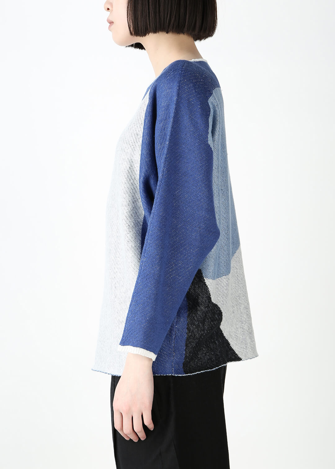 Kirie Jacquard Sweater 12gg Linen