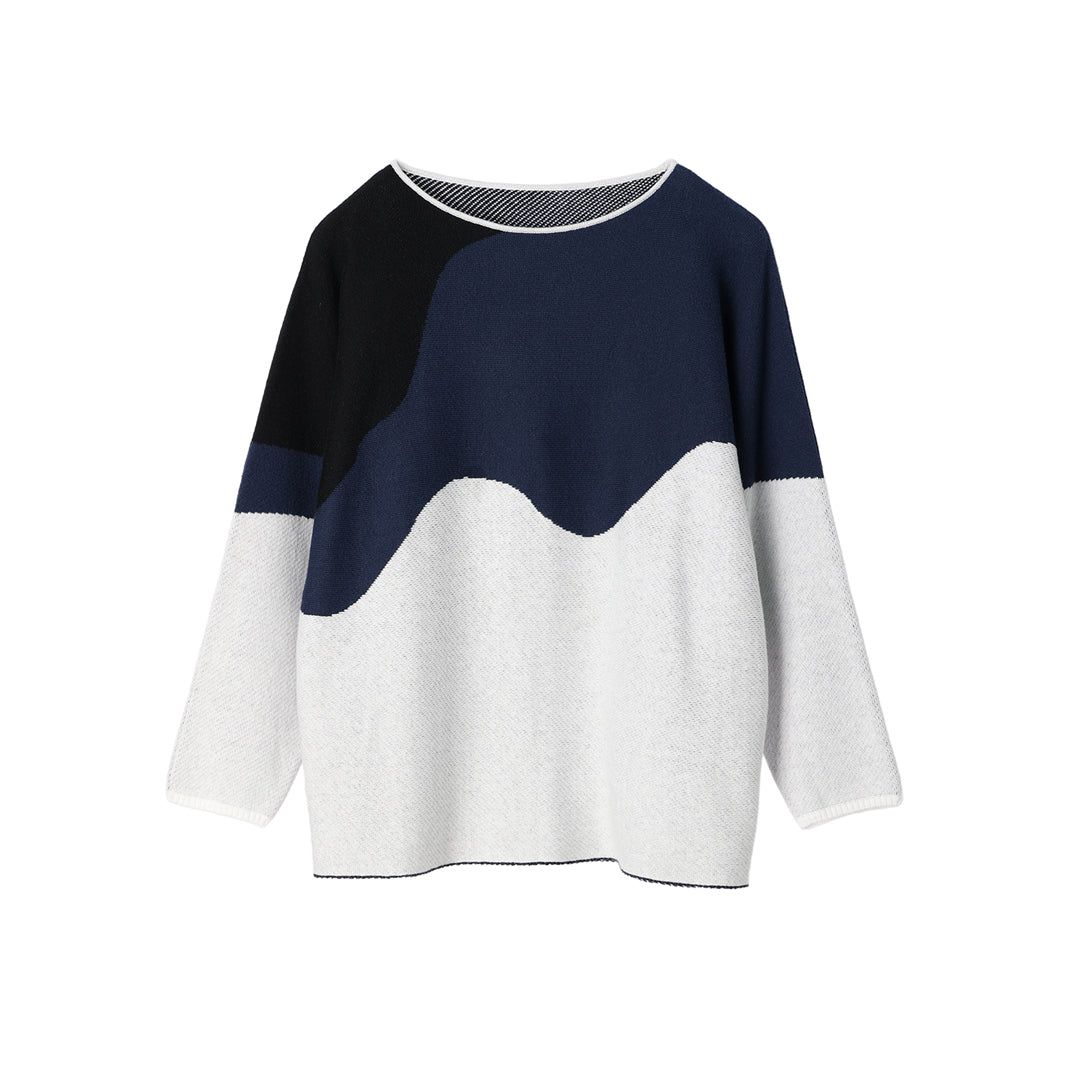 Kirie Jacquard Sweater 14gg Cotton