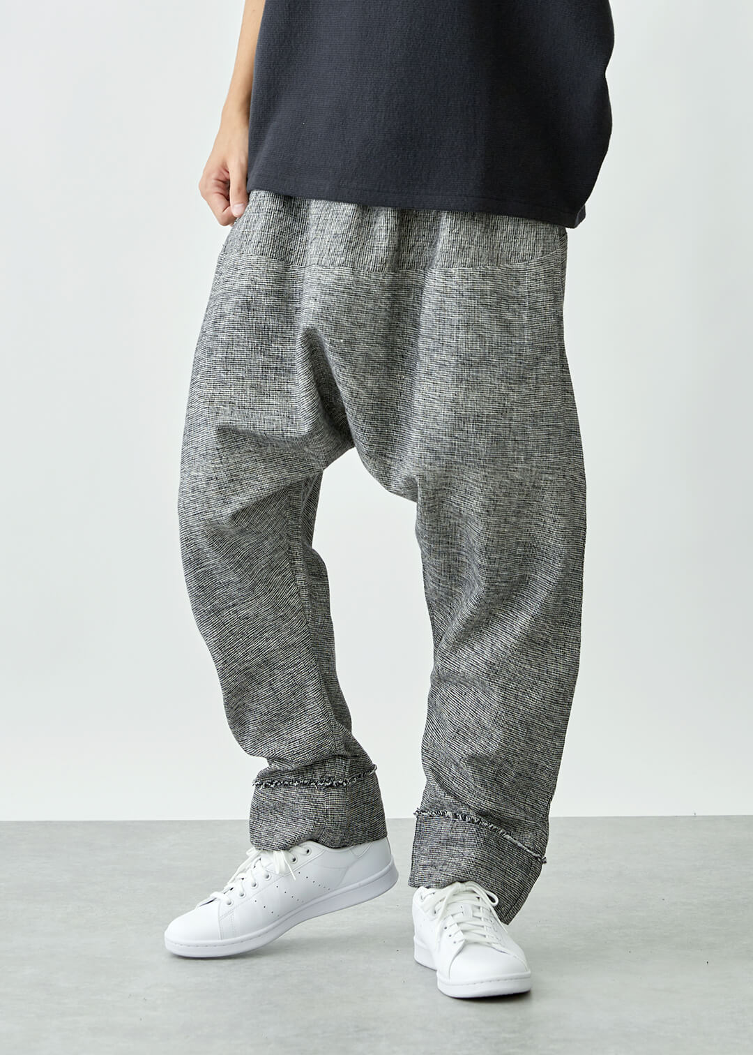 Yuragi Relax Pants Oxford Khadi