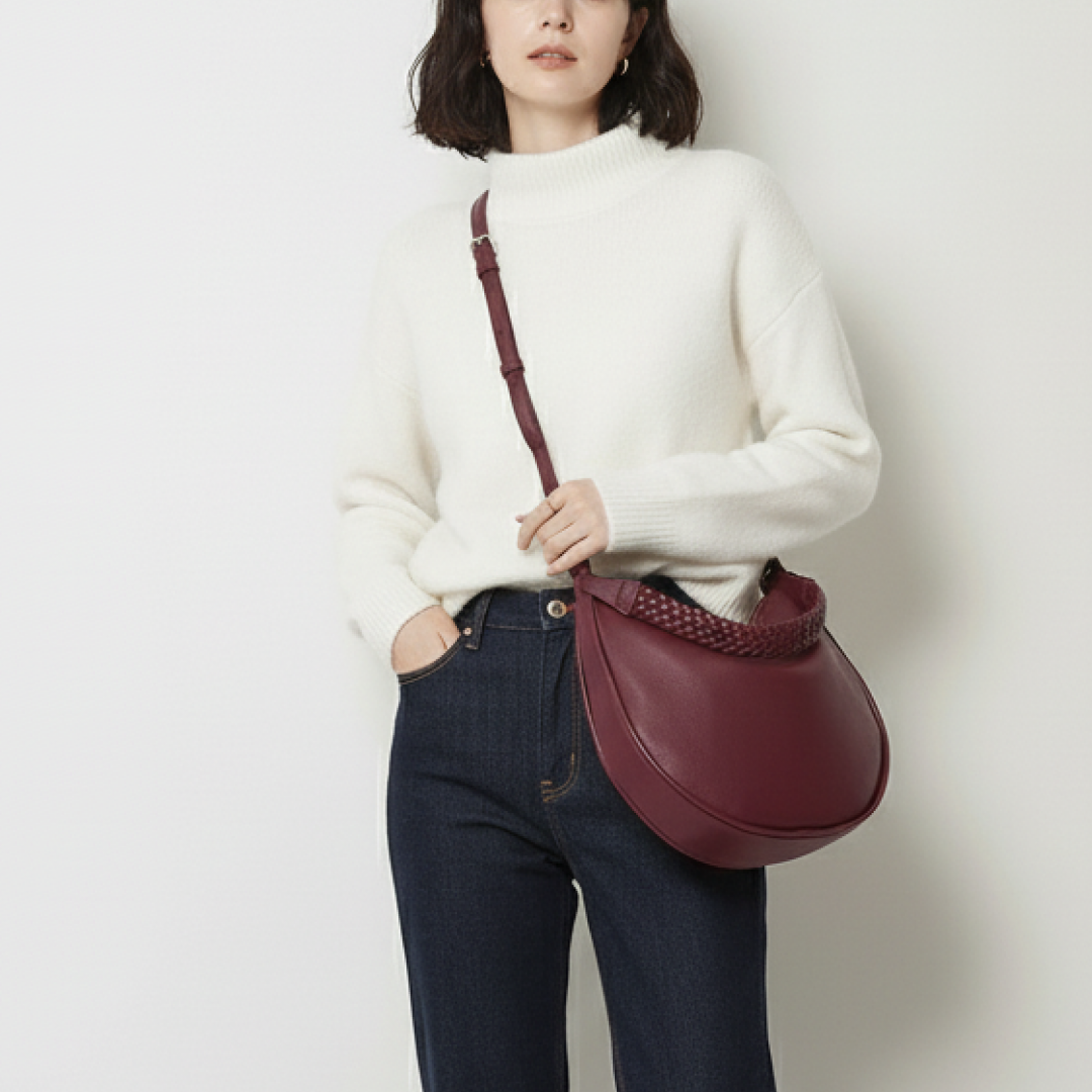 Round Moon 2 Way Tote