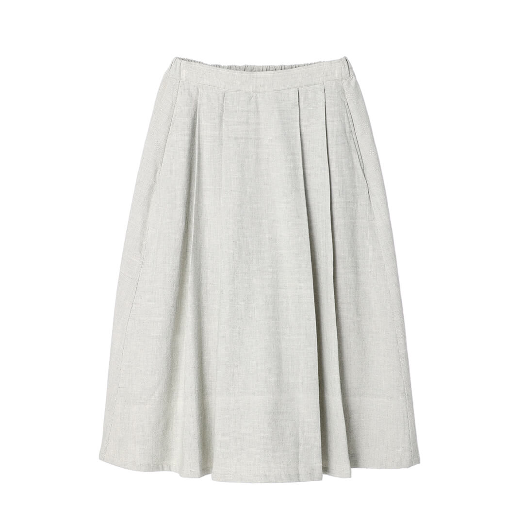 Oxford Khadi Tuck Skirt