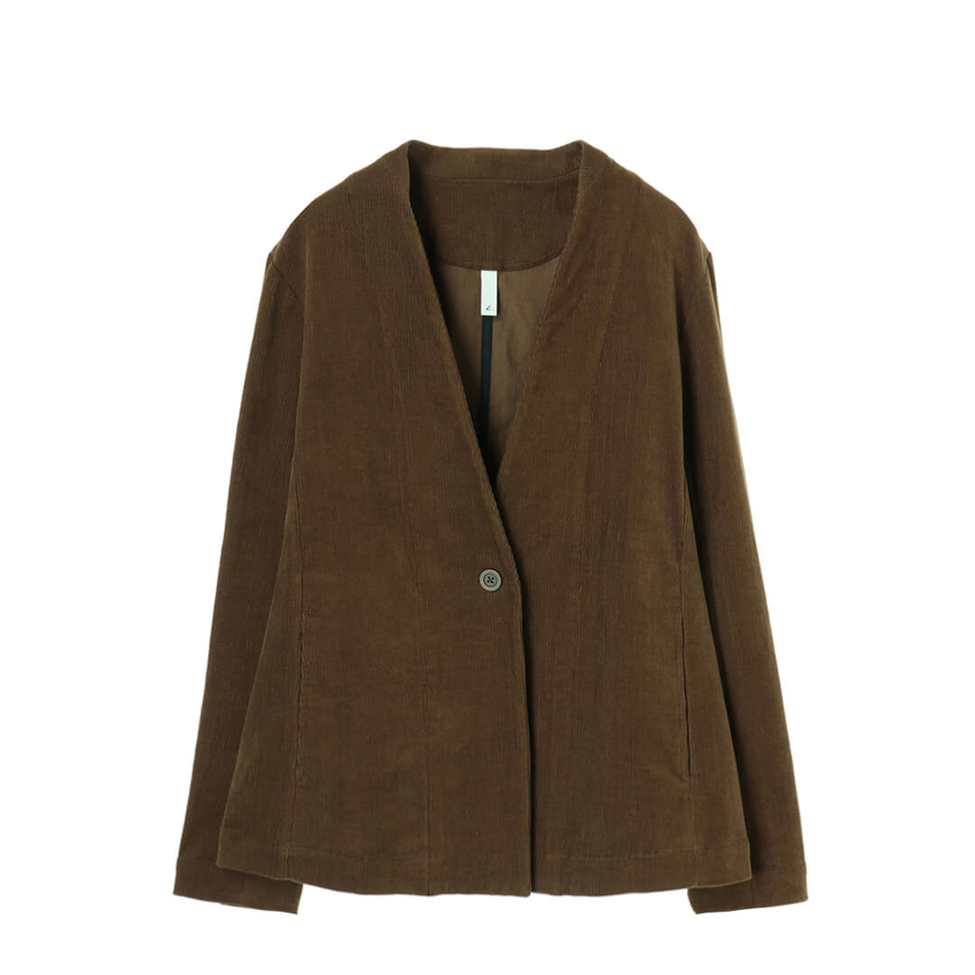 Corduroy No Collar Jacket