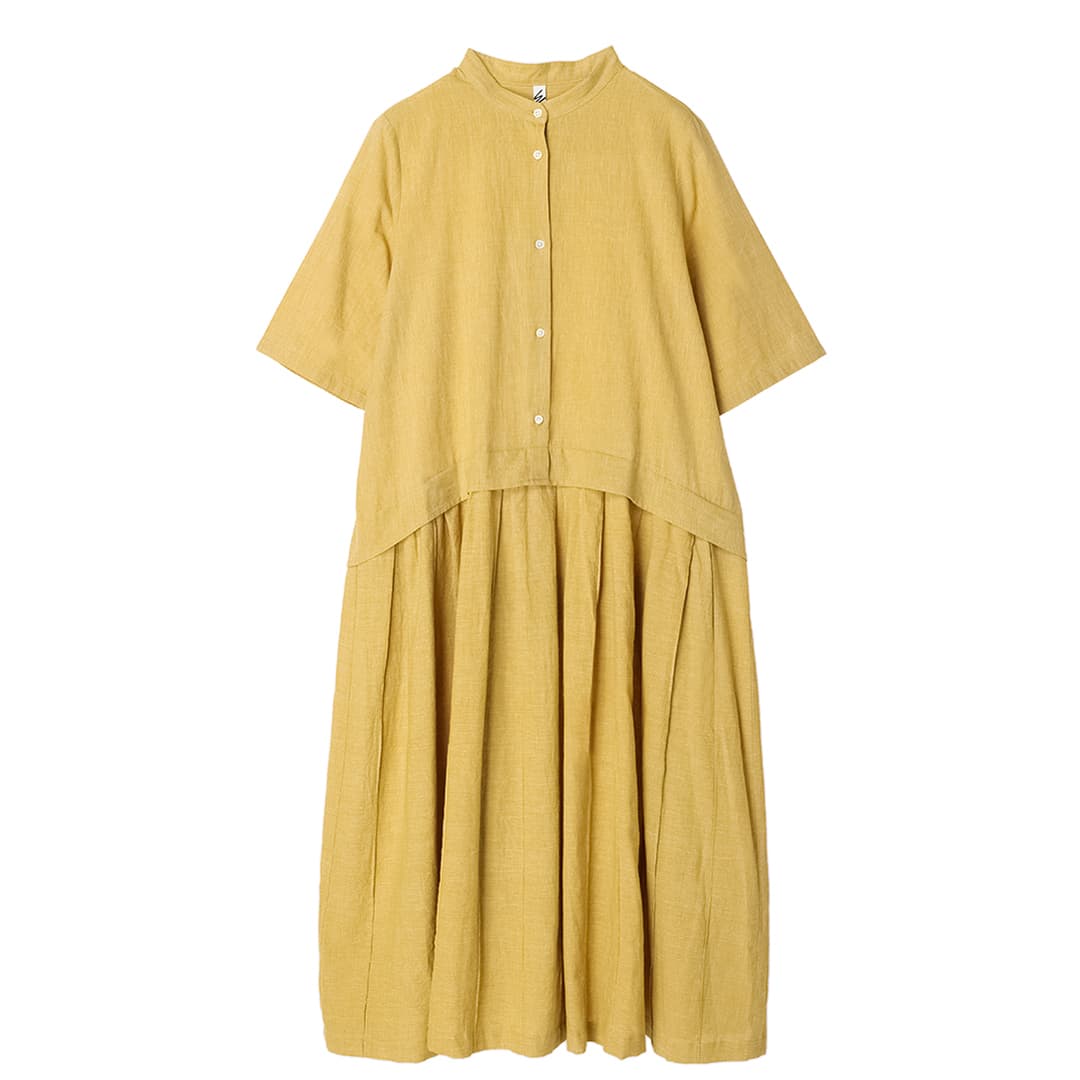 Summer Oxford Stand/C Pleats OP
