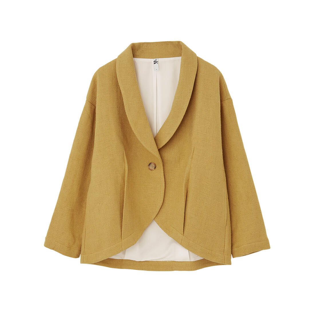 0 Khadi Cocoon Short Coat